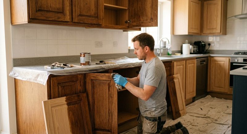 Kitchen Cabinet Staining in Kokomo, IN